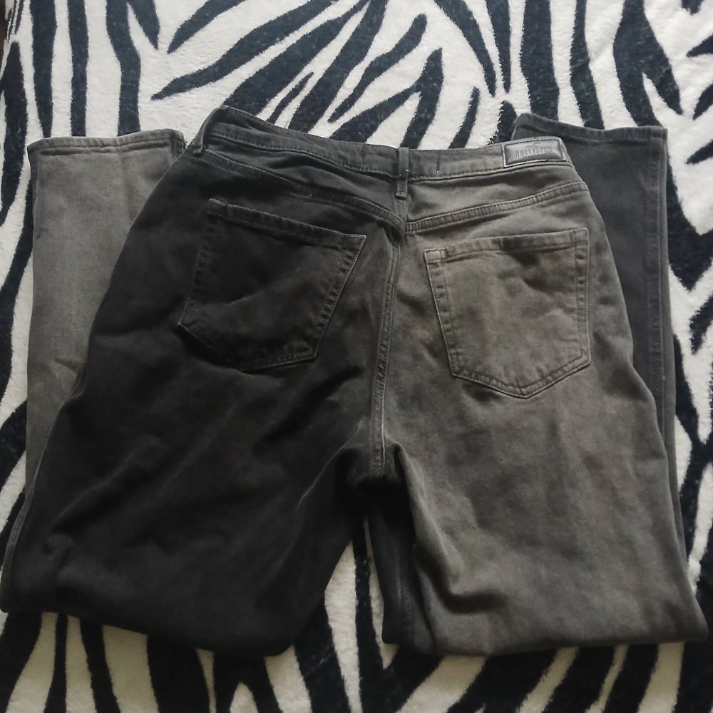 Two-Tone Black and Gray Jeans - Picture 2 of 2